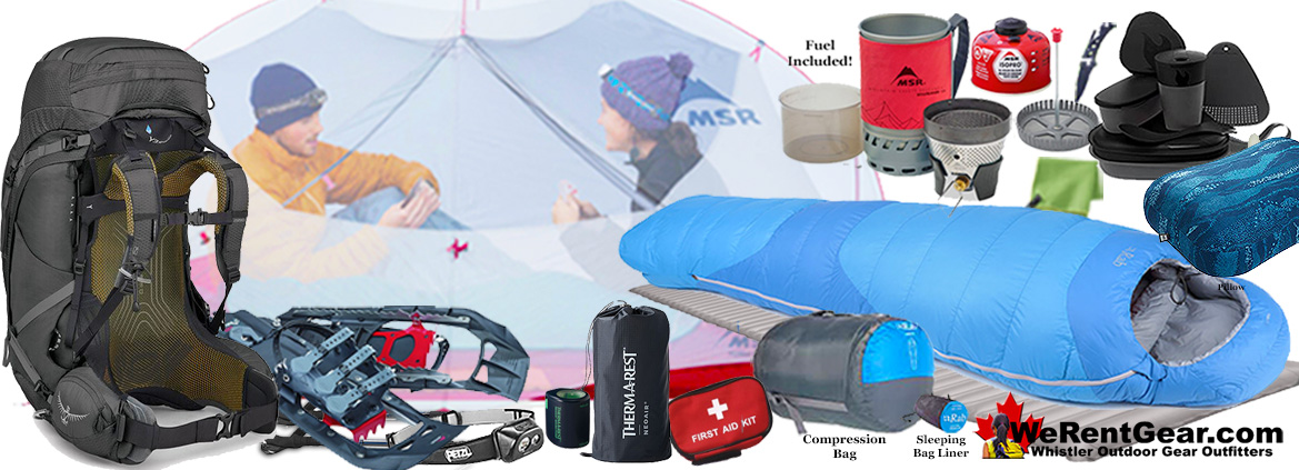 Rent Camping Kits in Whistler