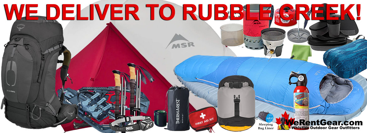 Rent Camping Gear Whistler and Garibaldi Park