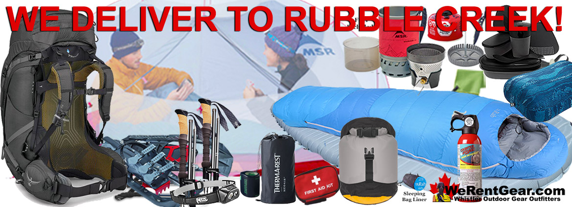 Rent Camping Gear Whistler and Garibaldi Park