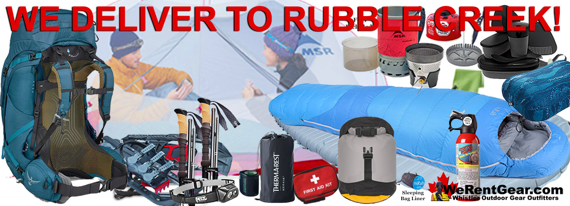 Rent Camping Gear Whistler and Garibaldi Park