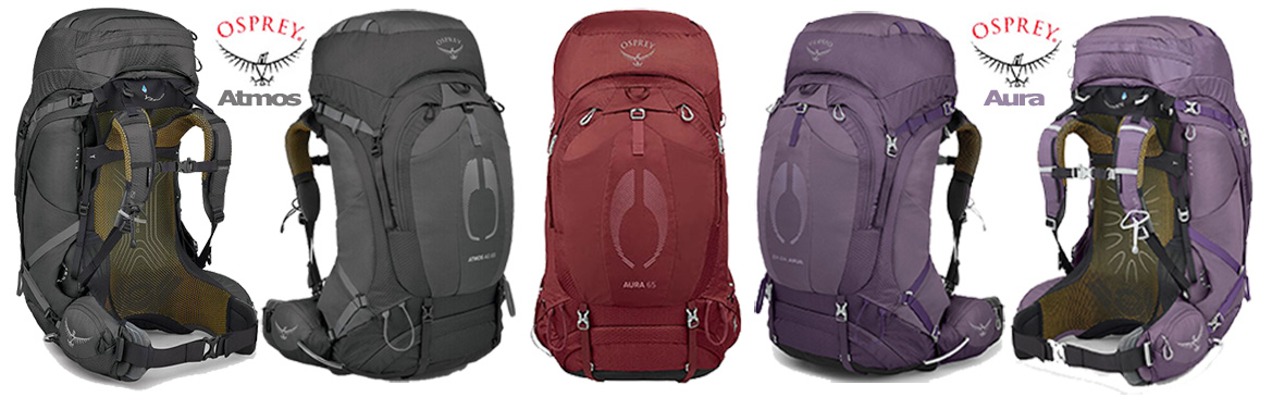 Osprey Atmos and Aura AG Packs