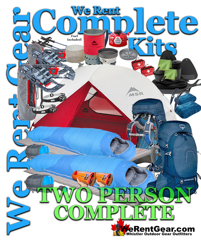 2 Person Complete Hiking Gear Rental