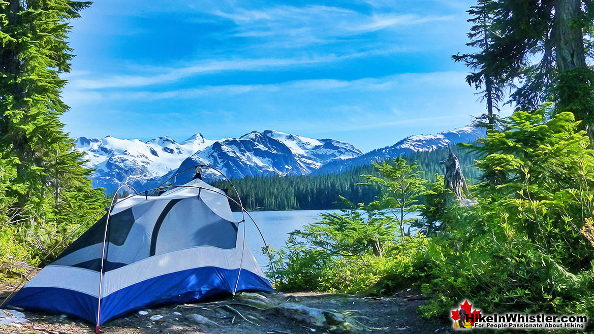 Amazing Callaghan Lake Tent View