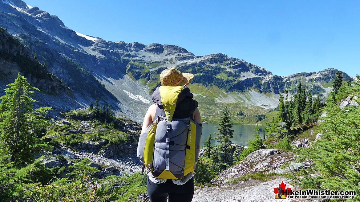 Arriving at Cirque Lake