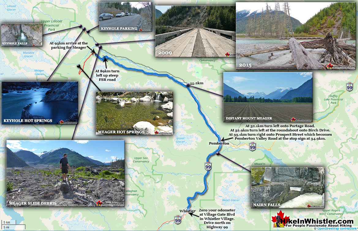 Driving Map to Meager Hot Springs v2