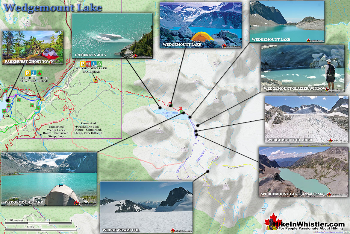 Wedgemount Lake Trail Map v14